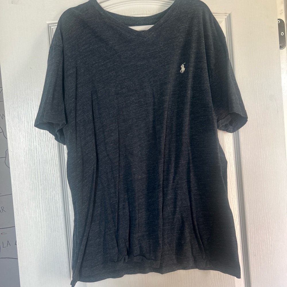 Polo by Ralph Lauren Black V-Neck Short Sleeve Shirt